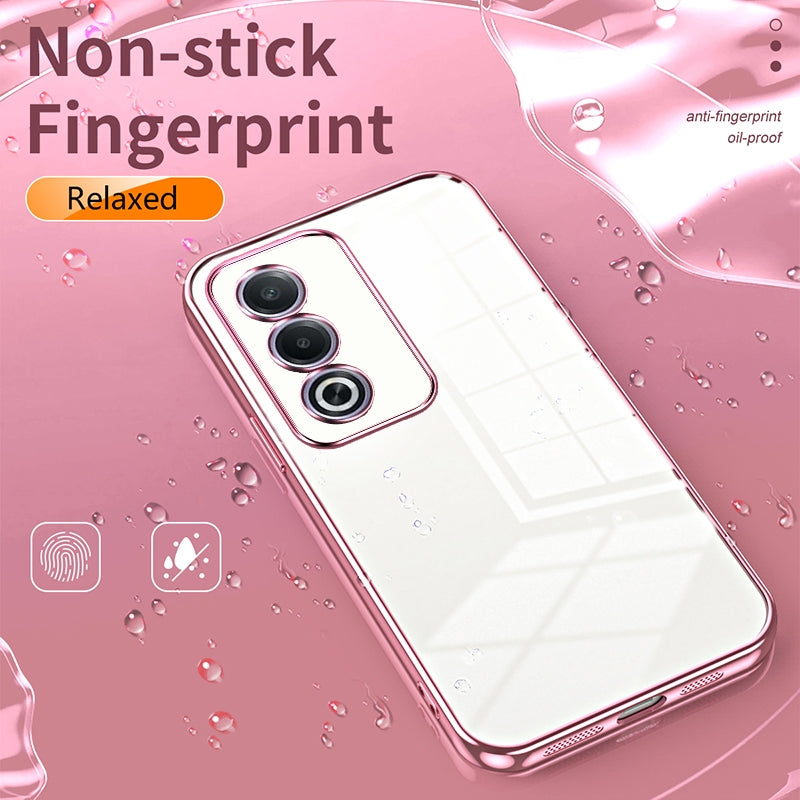 OPPO A3 Pro Global Case - Transparent Plating & Precision Hole Design for Luxury and Protection-buycases.co.uk