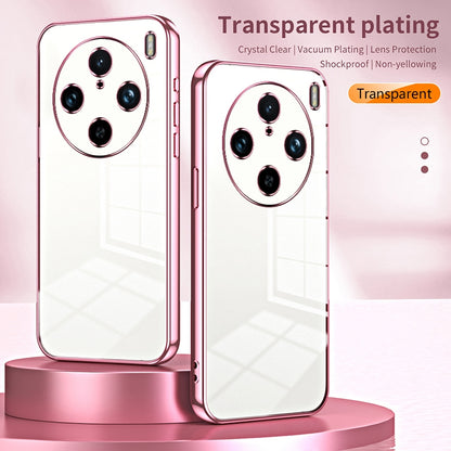 vivo X100 Pro Case - Transparent Plating & Precision Hole Design for Luxury and Protection-buycases.co.uk