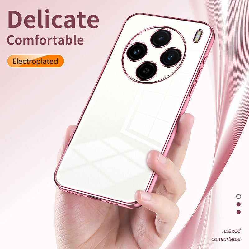 vivo X100 Case - Transparent Plating & Precision Hole Design for Luxury and Protection-buycases.co.uk