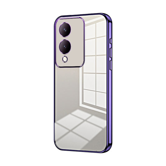 vivo Y17s Case - Transparent Plating & Precision Hole Design for Luxury and Protection-buycases.co.uk
