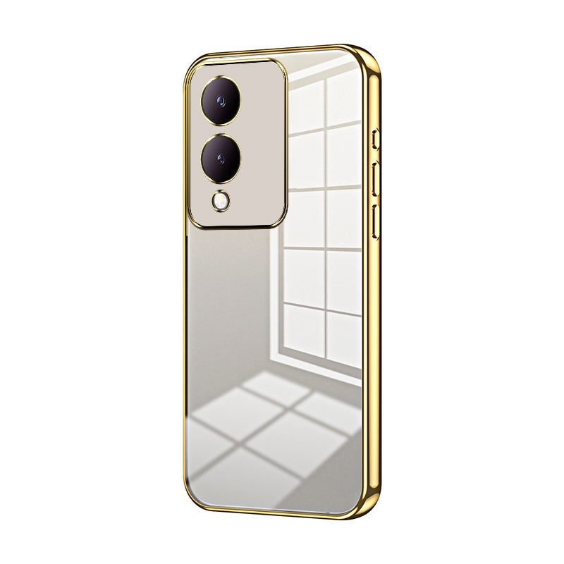 vivo Y17s Case - Transparent Plating & Precision Hole Design for Luxury and Protection-buycases.co.uk
