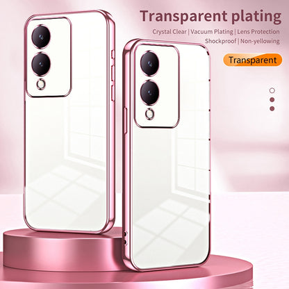 vivo Y17s Case - Transparent Plating & Precision Hole Design for Luxury and Protection-buycases.co.uk