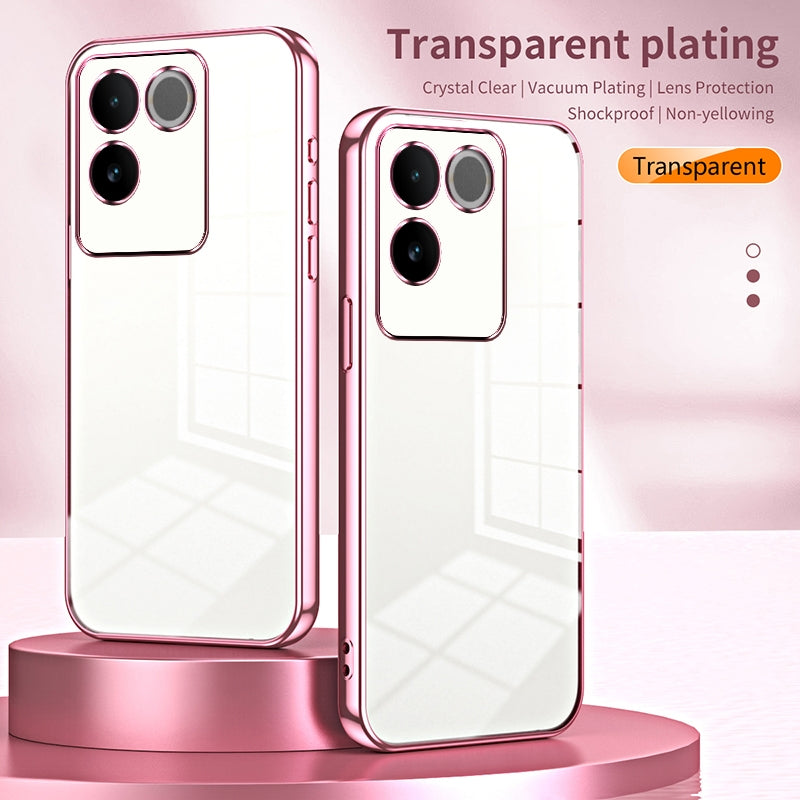 vivo iQOO Z7 Pro Case - Transparent Plating & Precision Hole Design for Luxury and Protection-buycases.co.uk