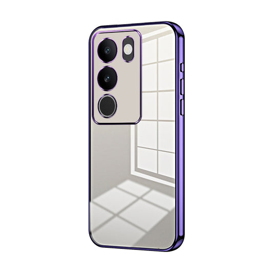 vivo S17t Case - Transparent Plating & Precision Hole Design for Luxury and Protection-buycases.co.uk