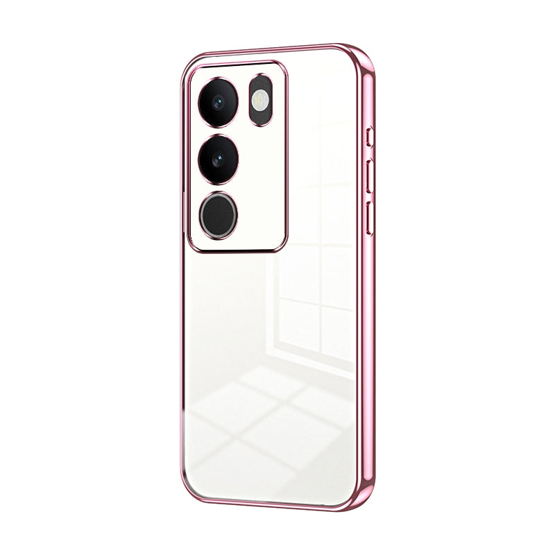 vivo S17 Pro Case - Transparent Plating & Precision Hole Design for Luxury and Protection-buycases.co.uk