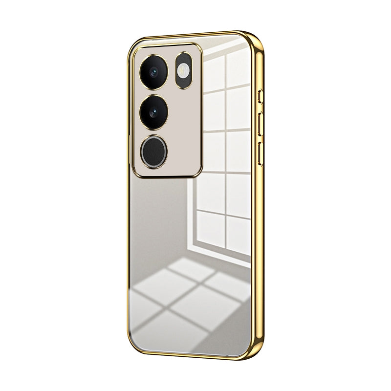 vivo S17 Case - Transparent Plating & Precision Hole Design for Luxury and Protection-buycases.co.uk