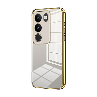 vivo V29 Case - Transparent Plating & Precision Hole Design for Luxury and Protection-buycases.co.uk