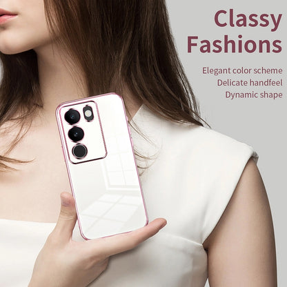 vivo V29 Case - Transparent Plating & Precision Hole Design for Luxury and Protection-buycases.co.uk