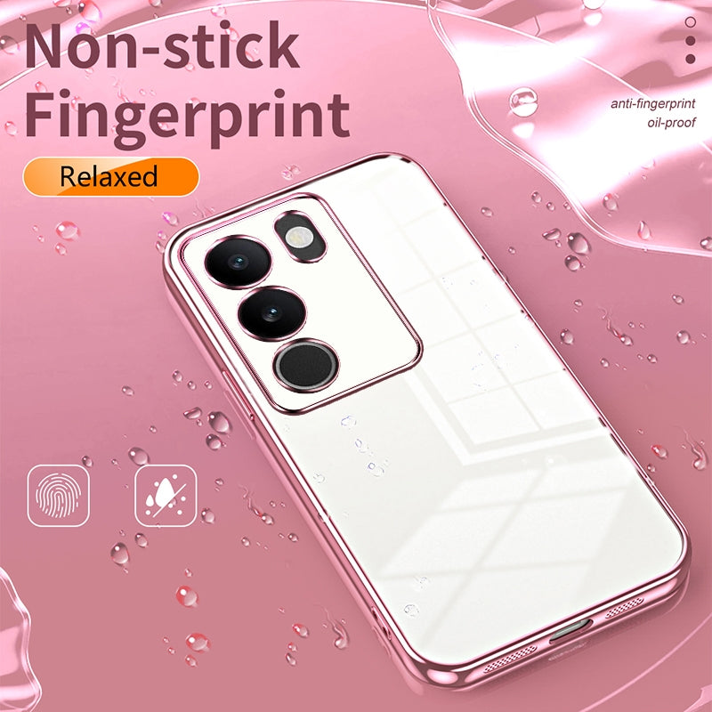vivo S17 Pro Case - Transparent Plating & Precision Hole Design for Luxury and Protection-buycases.co.uk