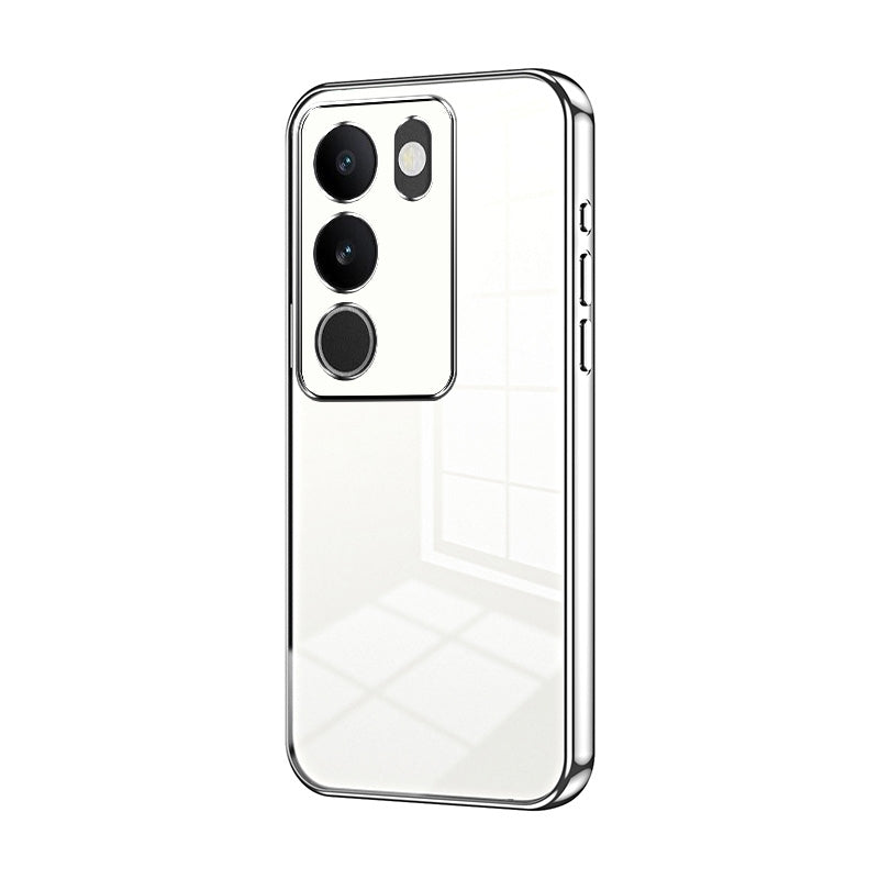 vivo V29 Case - Transparent Plating & Precision Hole Design for Luxury and Protection-buycases.co.uk