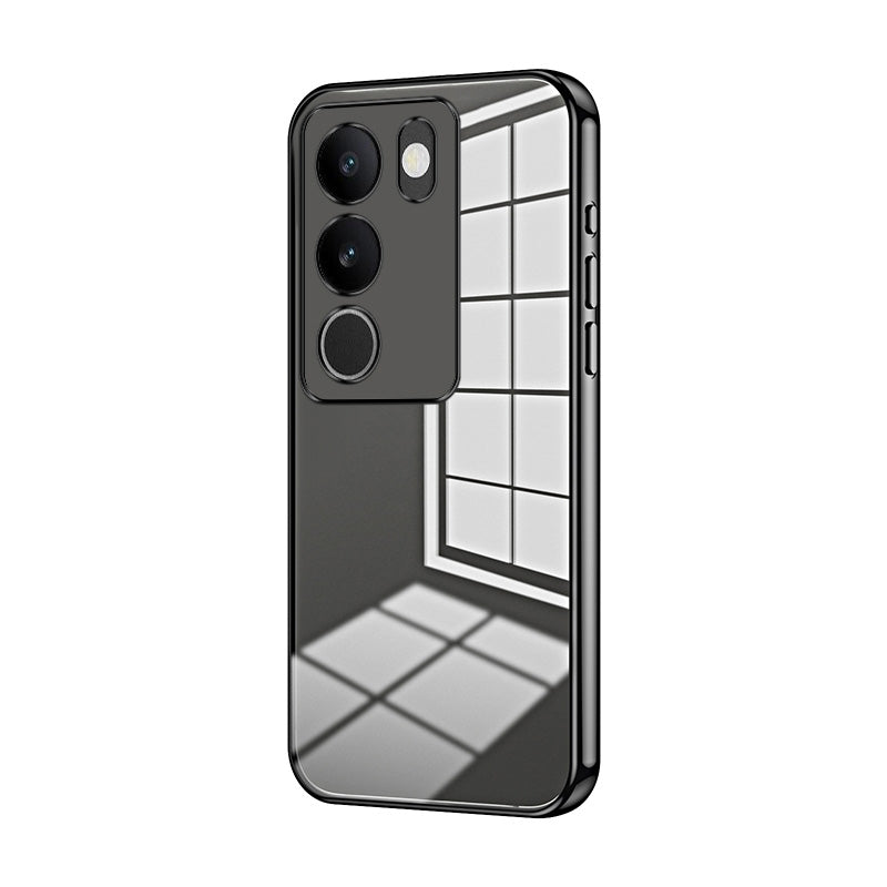 vivo S17t Case - Transparent Plating & Precision Hole Design for Luxury and Protection-buycases.co.uk