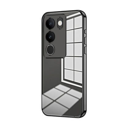 vivo S17t Case - Transparent Plating & Precision Hole Design for Luxury and Protection-buycases.co.uk