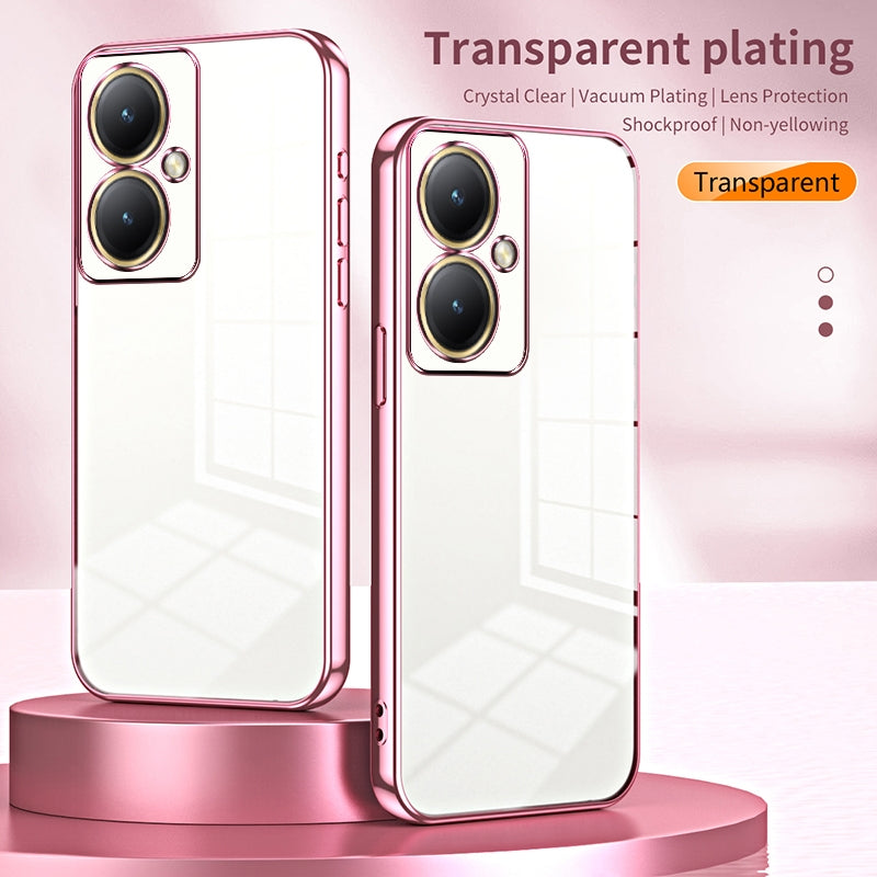 vivo Y35M+ Case - Transparent Plating & Precision Hole Design for Luxury and Protection-buycases.co.uk