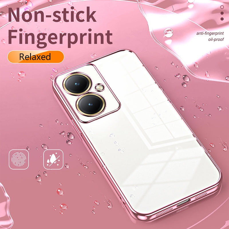 vivo Y35+ Case - Transparent Plating & Precision Hole Design for Luxury and Protection-buycases.co.uk