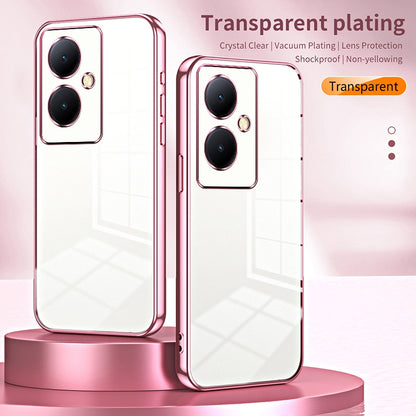 vivo V29 Lite Case - Transparent Plating & Precision Hole Design for Luxury and Protection-buycases.co.uk