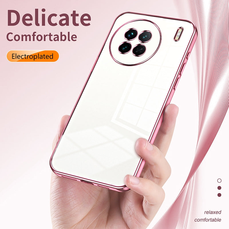 vivo X90 Case - Transparent Plating & Precision Hole Design for Luxury and Protection-buycases.co.uk