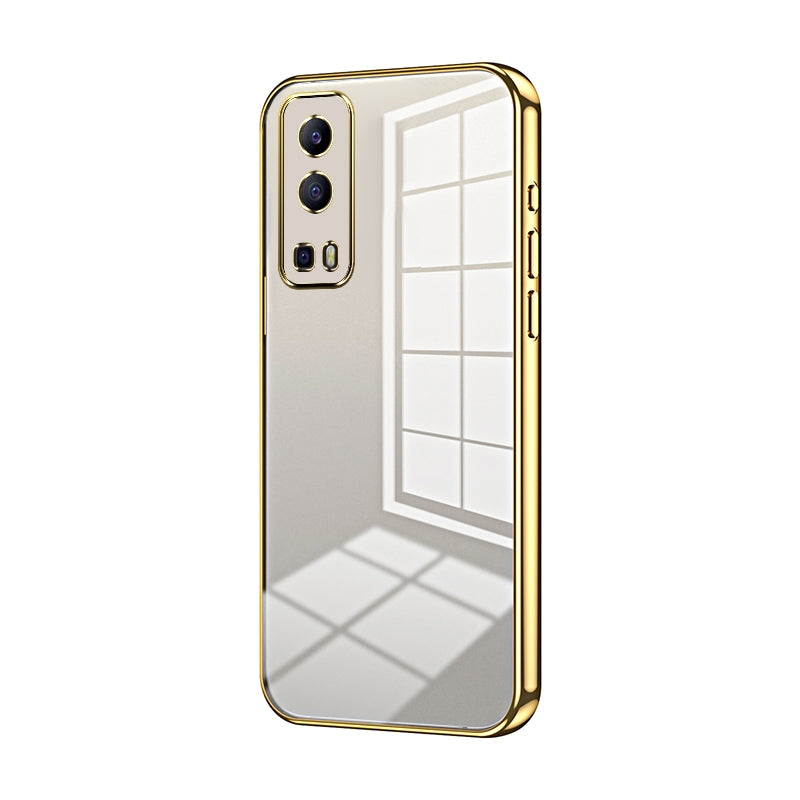 vivo Y72 5G Case - Transparent Plating & Precision Hole Design for Luxury and Protection-buycases.co.uk