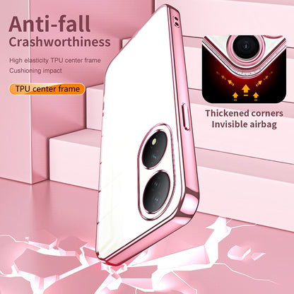 vivo Y100A Case - Transparent Plating & Precision Hole Design for Luxury and Protection-buycases.co.uk