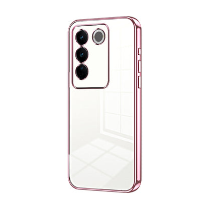 vivo V27 Case - Transparent Plating & Precision Hole Design for Luxury and Protection-buycases.co.uk