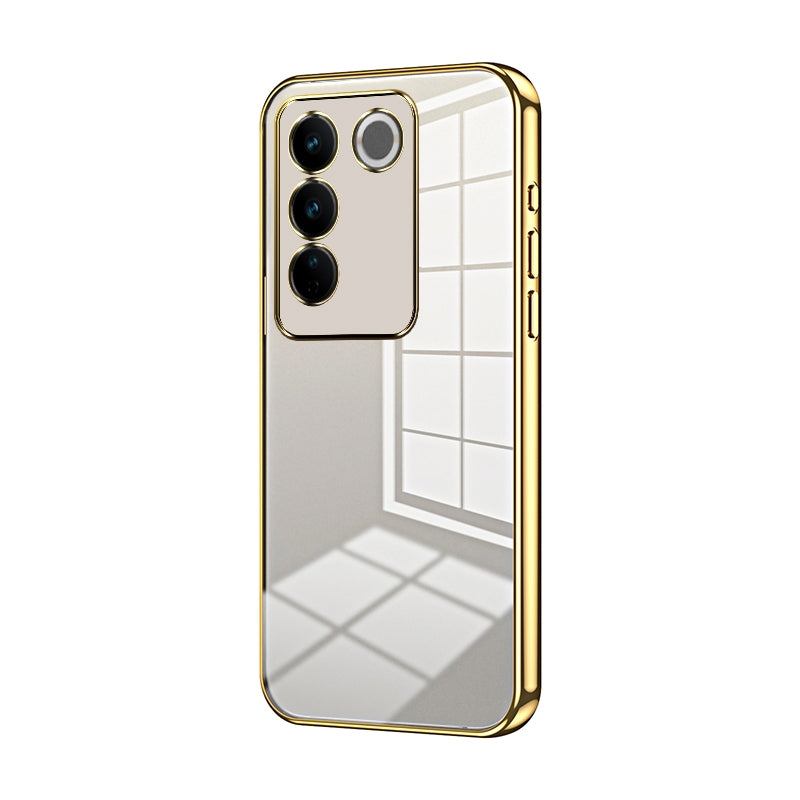 vivo S16 Case - Transparent Plating & Precision Hole Design for Luxury and Protection-buycases.co.uk