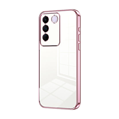 vivo V27e Case - Transparent Plating & Precision Hole Design for Luxury and Protection-buycases.co.uk