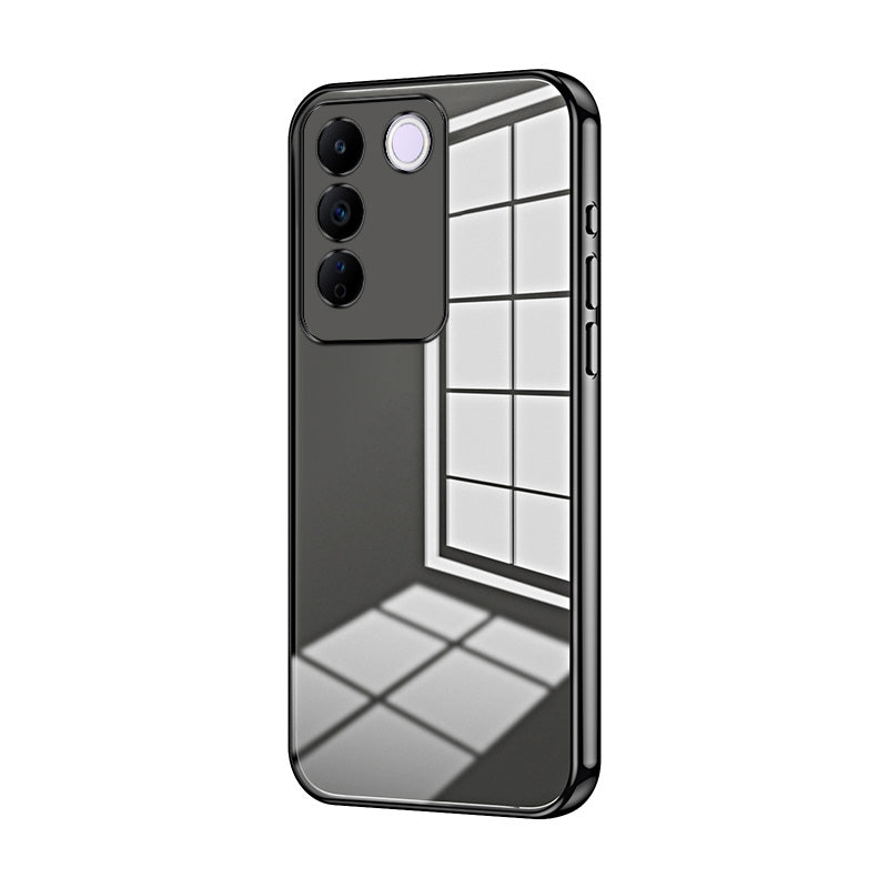 vivo S16e Case - Transparent Plating & Precision Hole Design for Luxury and Protection-buycases.co.uk