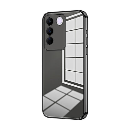 vivo V27e Case - Transparent Plating & Precision Hole Design for Luxury and Protection-buycases.co.uk
