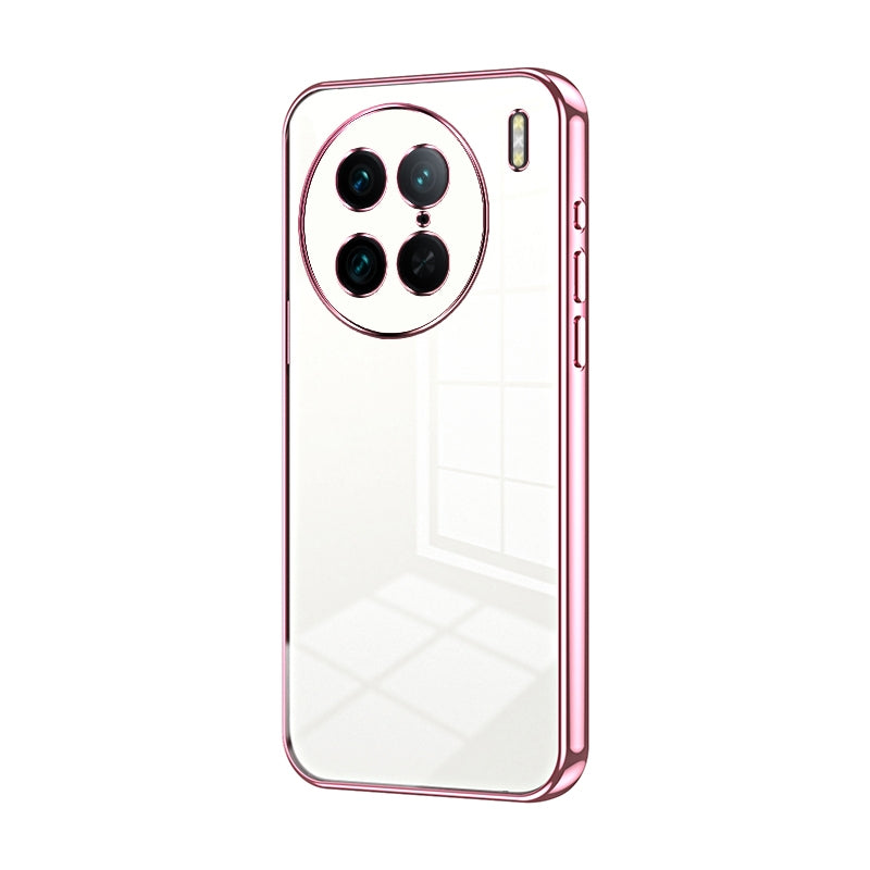 vivo X90 Pro Case - Transparent Plating & Precision Hole Design for Luxury and Protection-buycases.co.uk
