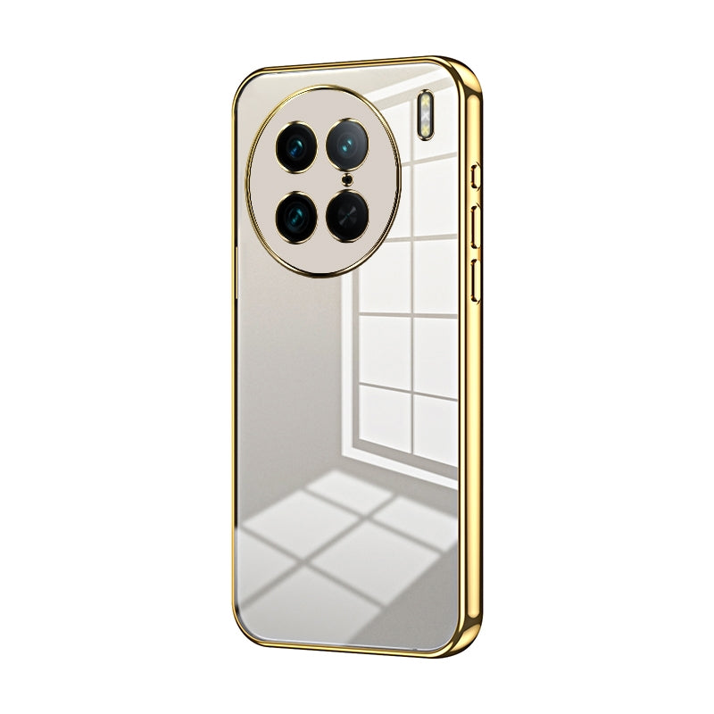 vivo X90 Pro Case - Transparent Plating & Precision Hole Design for Luxury and Protection-buycases.co.uk