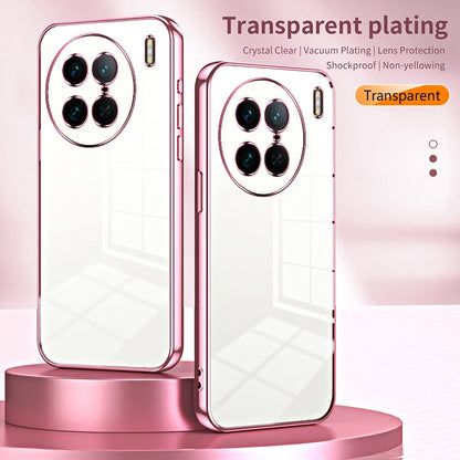 vivo X90 Pro Case - Transparent Plating & Precision Hole Design for Luxury and Protection-buycases.co.uk
