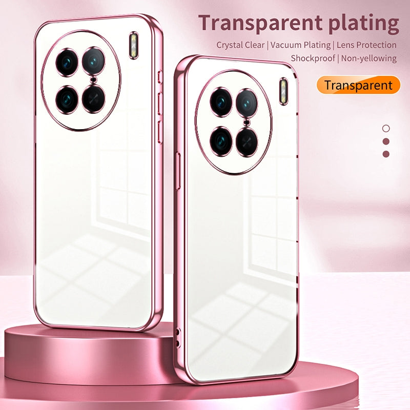 vivo X90 Pro Case - Transparent Plating & Precision Hole Design for Luxury and Protection-buycases.co.uk