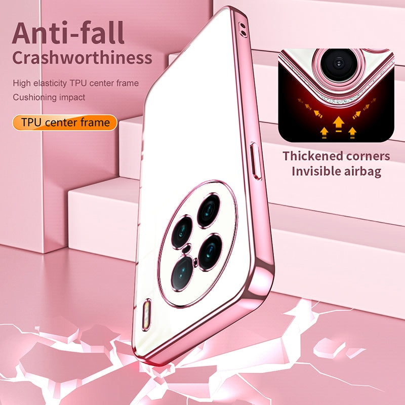 vivo X90 Pro+ Case - Transparent Plating & Precision Hole Design for Luxury and Protection-buycases.co.uk