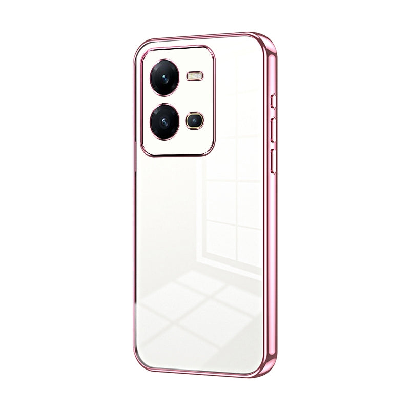 vivo V25e Case - Transparent Plating & Precision Hole Design for Luxury and Protection-buycases.co.uk