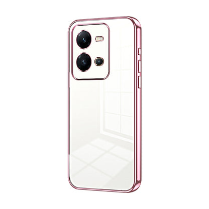 vivo V25e Case - Transparent Plating & Precision Hole Design for Luxury and Protection-buycases.co.uk