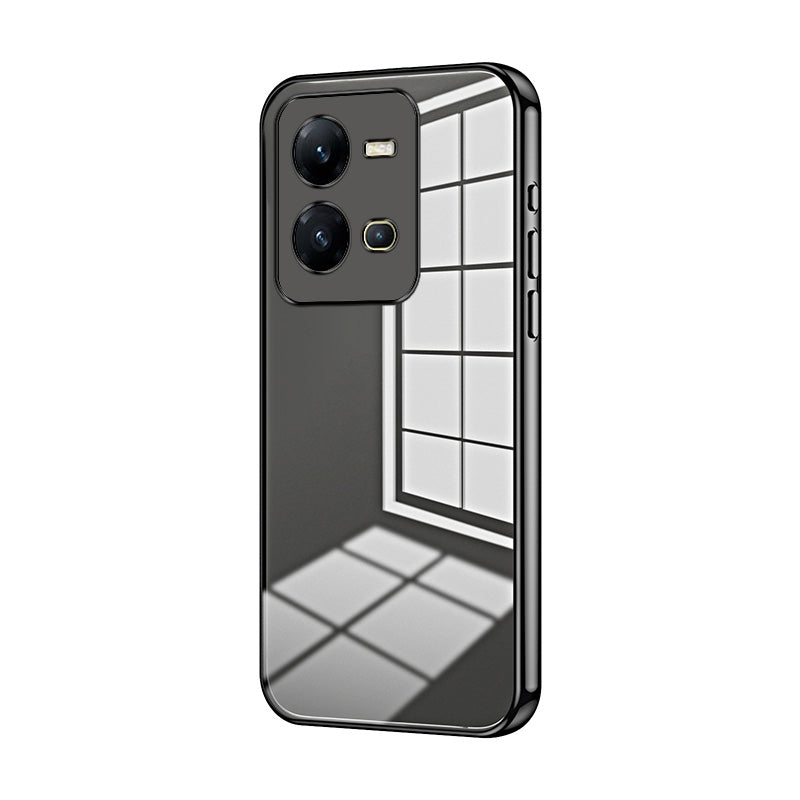 vivo V25e Case - Transparent Plating & Precision Hole Design for Luxury and Protection-buycases.co.uk