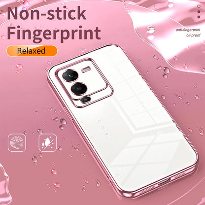 vivo S15 Pro Case - Transparent Plating & Precision Hole Design for Luxury and Protection-buycases.co.uk