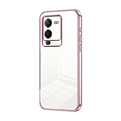 vivo V25 Pro Case - Transparent Plating & Precision Hole Design for Luxury and Protection-buycases.co.uk