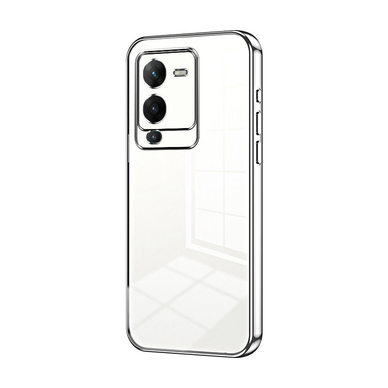 vivo V25 Pro Case - Transparent Plating & Precision Hole Design for Luxury and Protection-buycases.co.uk