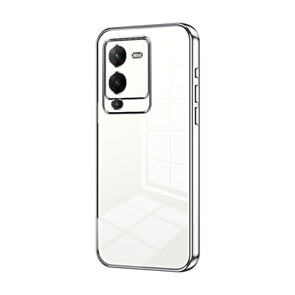vivo V25 Pro Case - Transparent Plating & Precision Hole Design for Luxury and Protection-buycases.co.uk