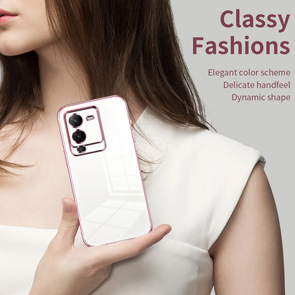 vivo S15 Pro Case - Transparent Plating & Precision Hole Design for Luxury and Protection-buycases.co.uk