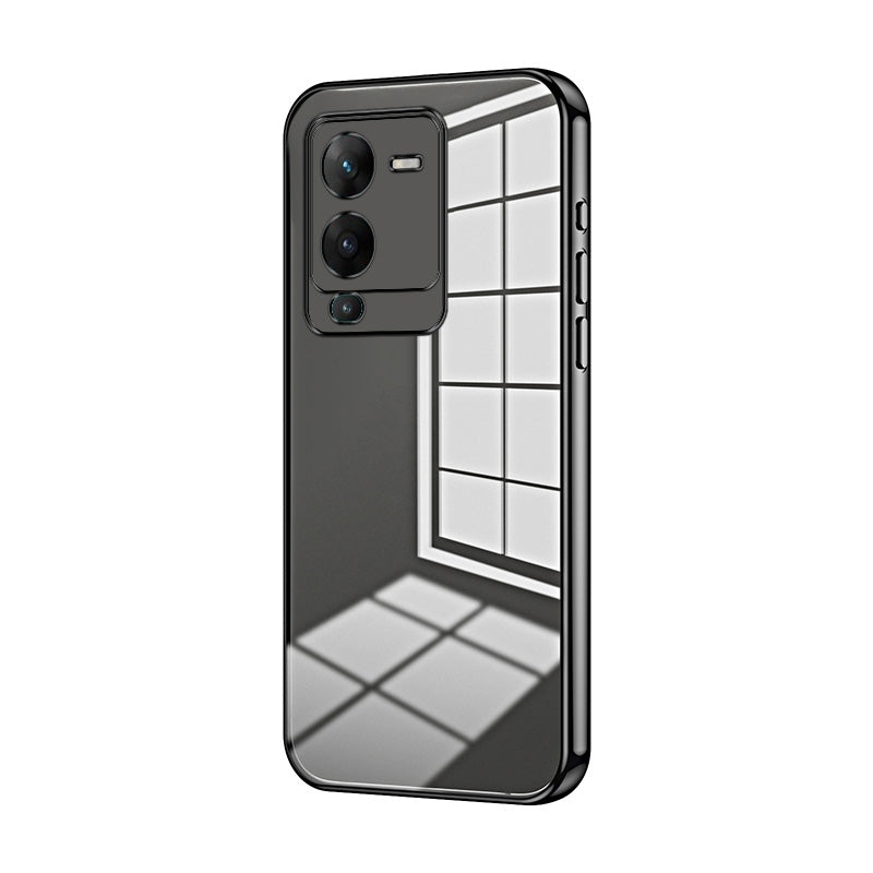 vivo V25 Pro Case - Transparent Plating & Precision Hole Design for Luxury and Protection-buycases.co.uk