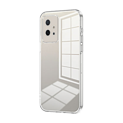 vivo Y55s 2023 Case - Transparent Plating & Precision Hole Design for Luxury and Protection-buycases.co.uk