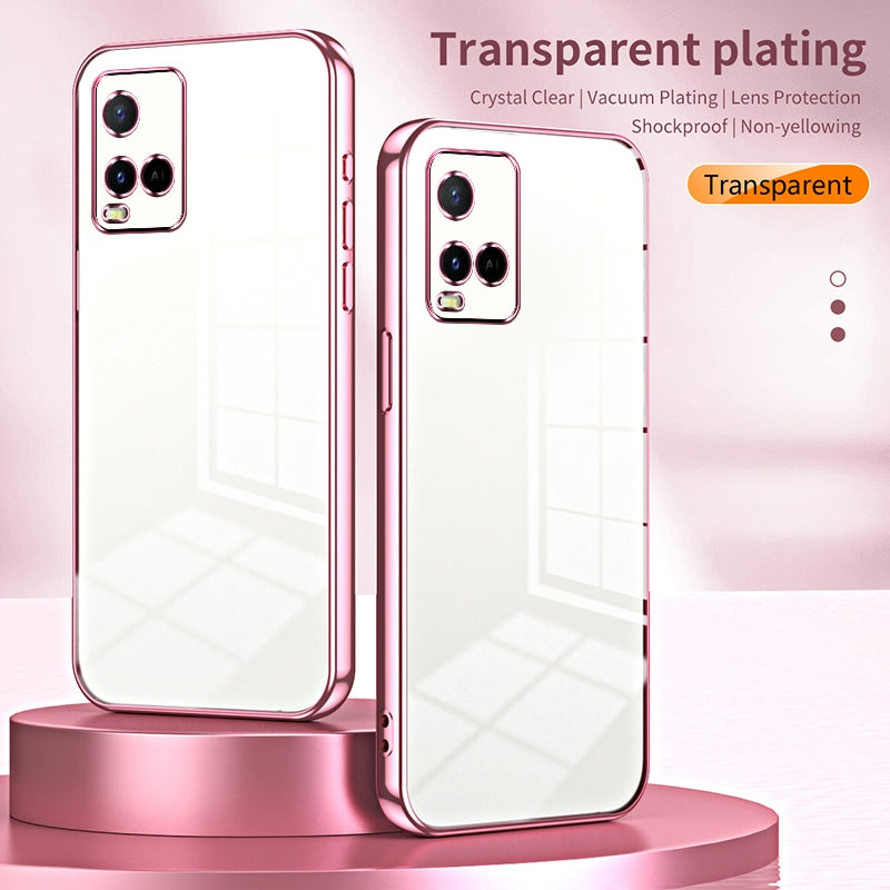 vivo Y33s Case - Transparent Plating & Precision Hole Design for Luxury and Protection-buycases.co.uk