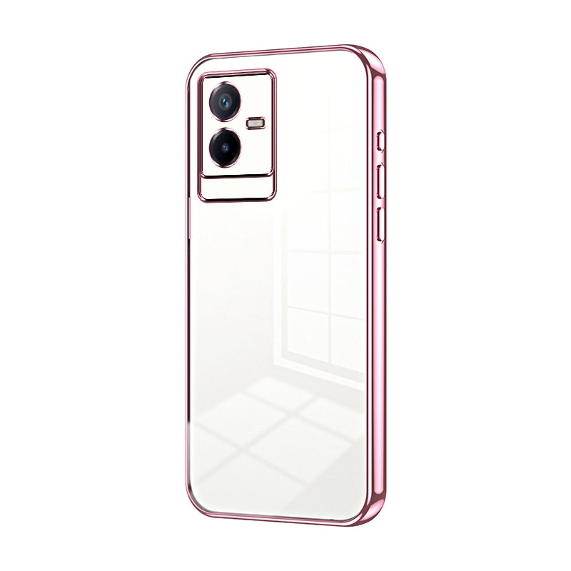 vivo T2x Case - Transparent Plating & Precision Hole Design for Luxury and Protection-buycases.co.uk