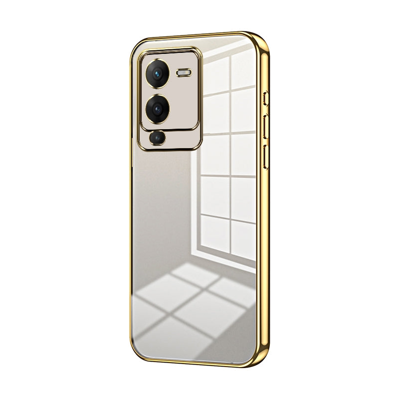vivo S15 Case - Transparent Plating & Precision Hole Design for Luxury and Protection-buycases.co.uk