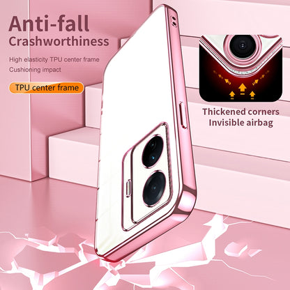 vivo T1 Pro Case - Transparent Plating & Precision Hole Design for Luxury and Protection-buycases.co.uk