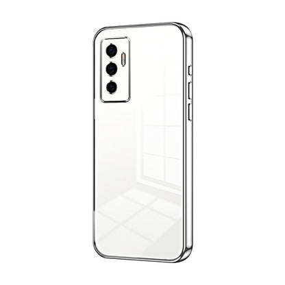 vivo V23e 4G Case - Transparent Plating & Precision Hole Design for Luxury and Protection-buycases.co.uk