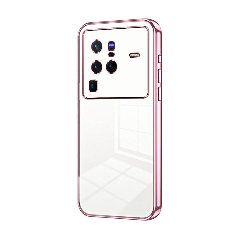 vivo X80 Pro Case - Transparent Plating & Precision Hole Design for Luxury and Protection-buycases.co.uk