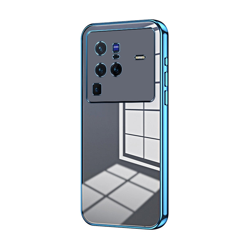 vivo X80 Pro Case - Transparent Plating & Precision Hole Design for Luxury and Protection-buycases.co.uk