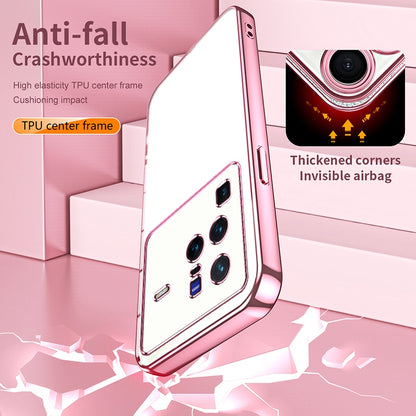 vivo X80 Pro Case - Transparent Plating & Precision Hole Design for Luxury and Protection-buycases.co.uk